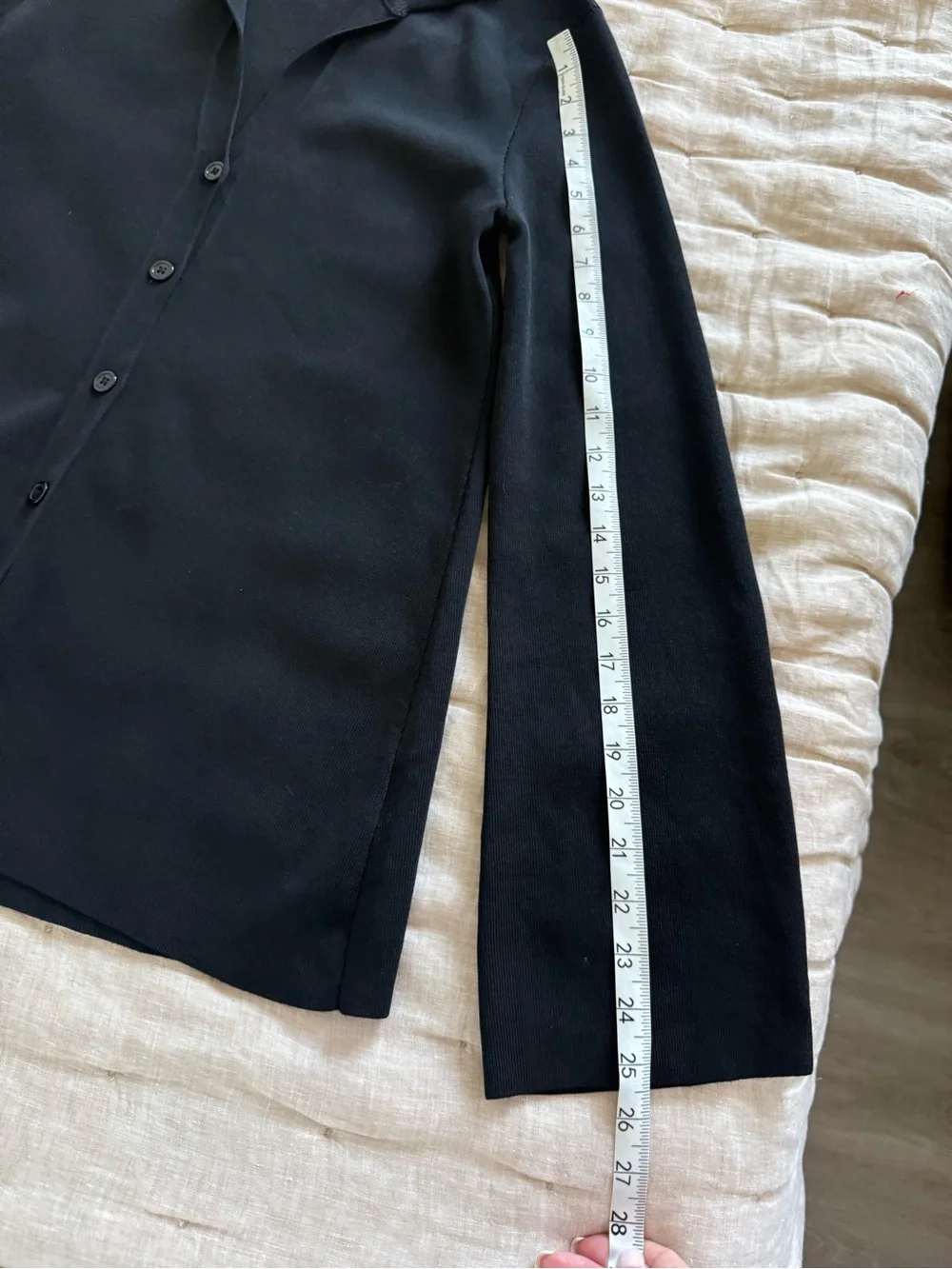 LEGOE Heritage LS button down collar top oversize bell sleeve Size 0